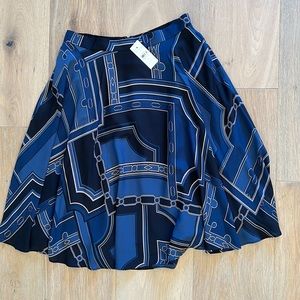 Ann Taylor Equestrian Inspired Print Skirt